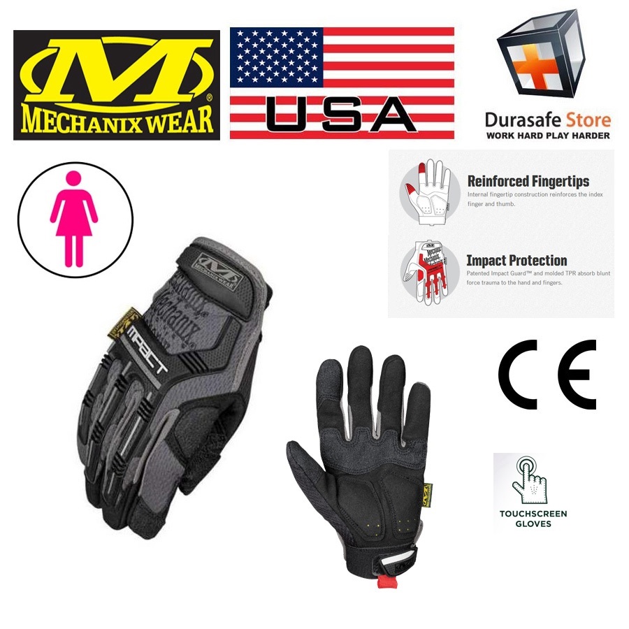 Guanti Mechanix Wear M-Pact Taglia L – Protezione Nocche E Palma D3O Per Lavoro E Meccanica