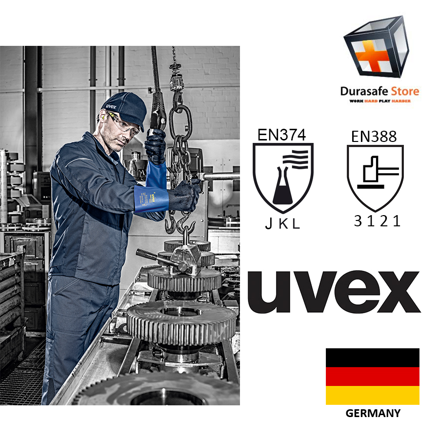 Guanto Uvex 6055710 Rubiflex S XG35B Taglia 10: Resistente Ai Prodotti