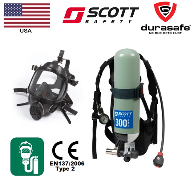 SCOTT SAFETY SCBA with Panaseal Mask, Backplate and Cylinder Thailand