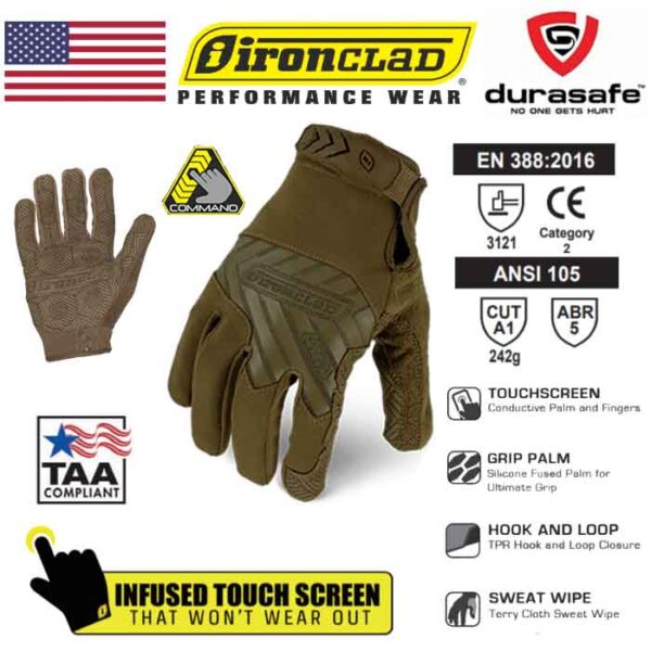 Ironclad Tactical PRO Glove Coyote - Foto 3